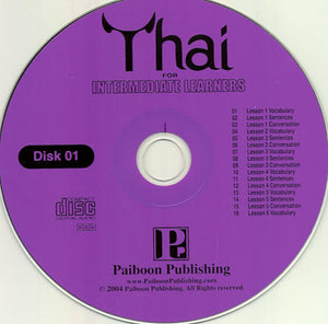 Thai for Intermediate Learners - 2 audio CDs 9781887521499
