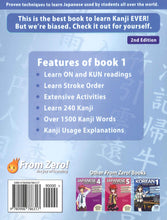 Kanji From Zero! Book 1 - 9780996786317 - back cover