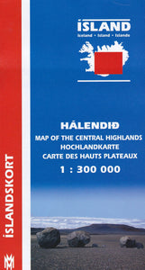 Central Highlands Iceland Map 1:300 000 - 9789979323983 - front cover