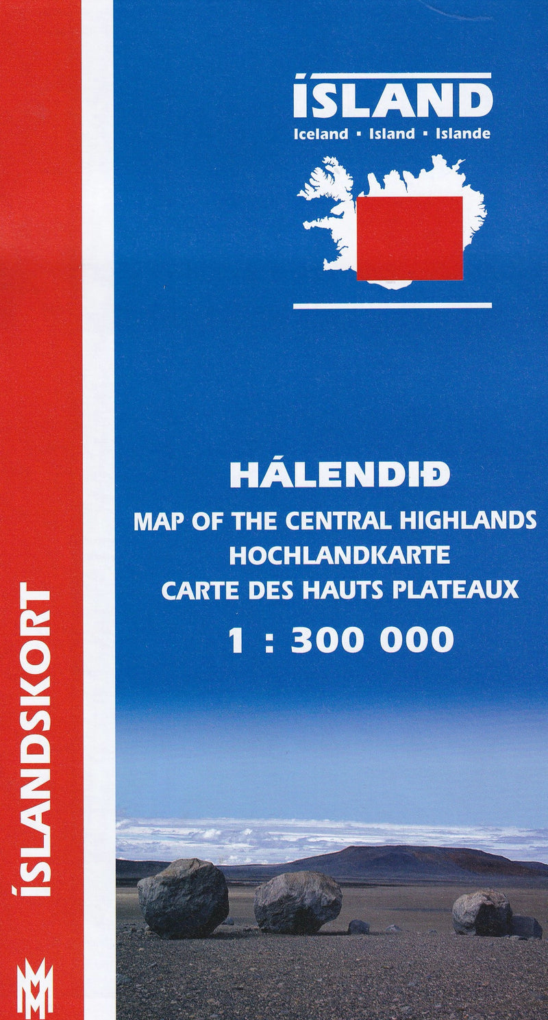 Central Highlands Iceland Map 1:300 000 - 9789979323983 - front cover