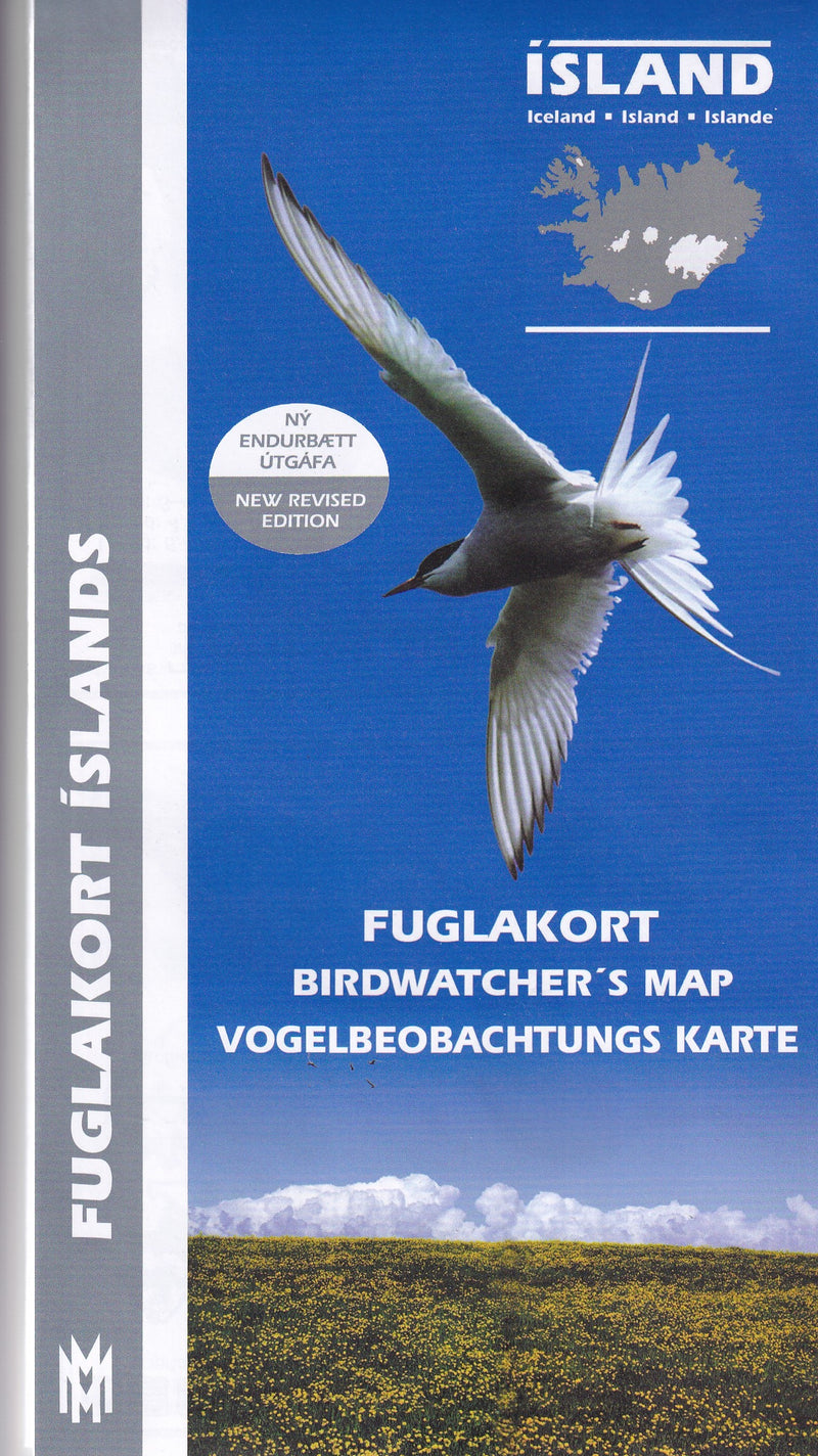 Birdwatchers' Map of Iceland - 9789979330424 - front cover