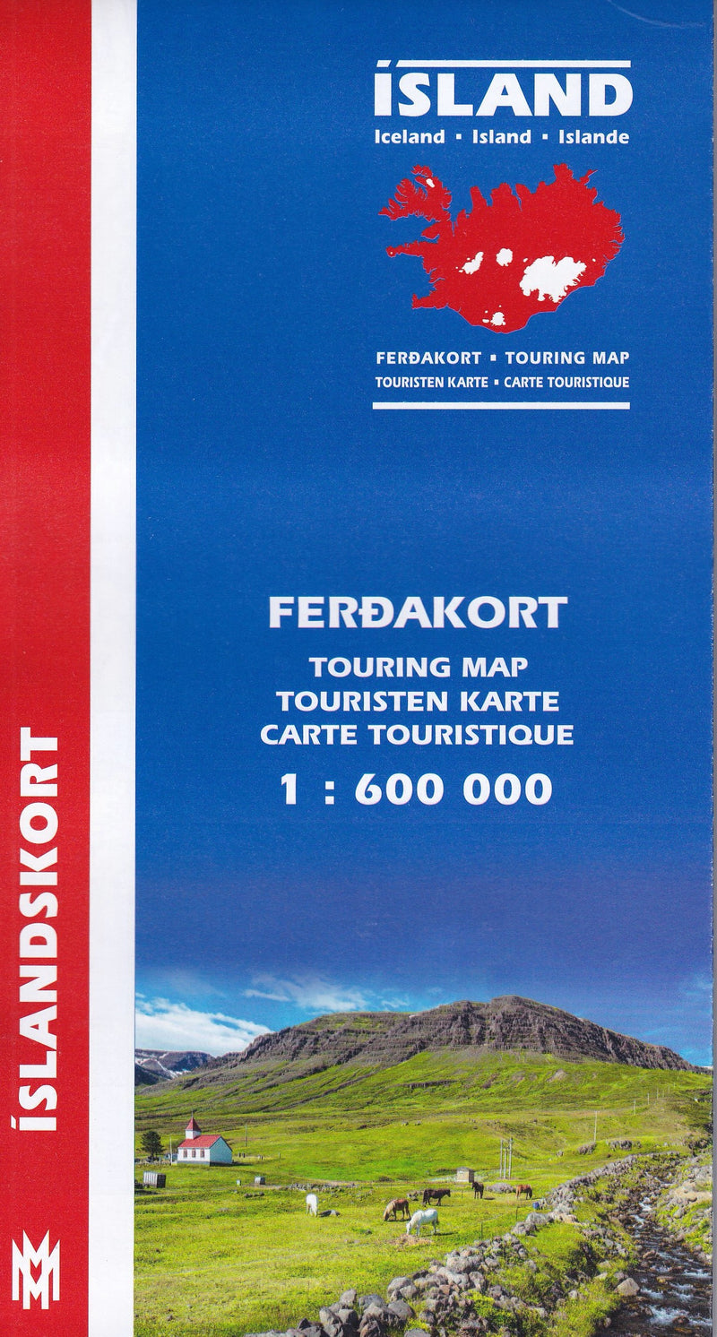 Iceland Touring Map for drivers and tourists 1:600 000 - 9789979338222 - front cover