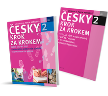 Czech Step by Step Course: Volume 2. Pack (textbook, bonus book & grammar) - 9788086903927 - main covers