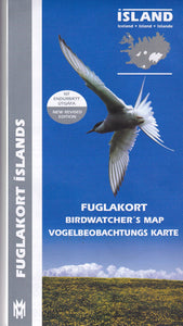 Birdwatchers' Map of Iceland - 9789979330424 - front cover