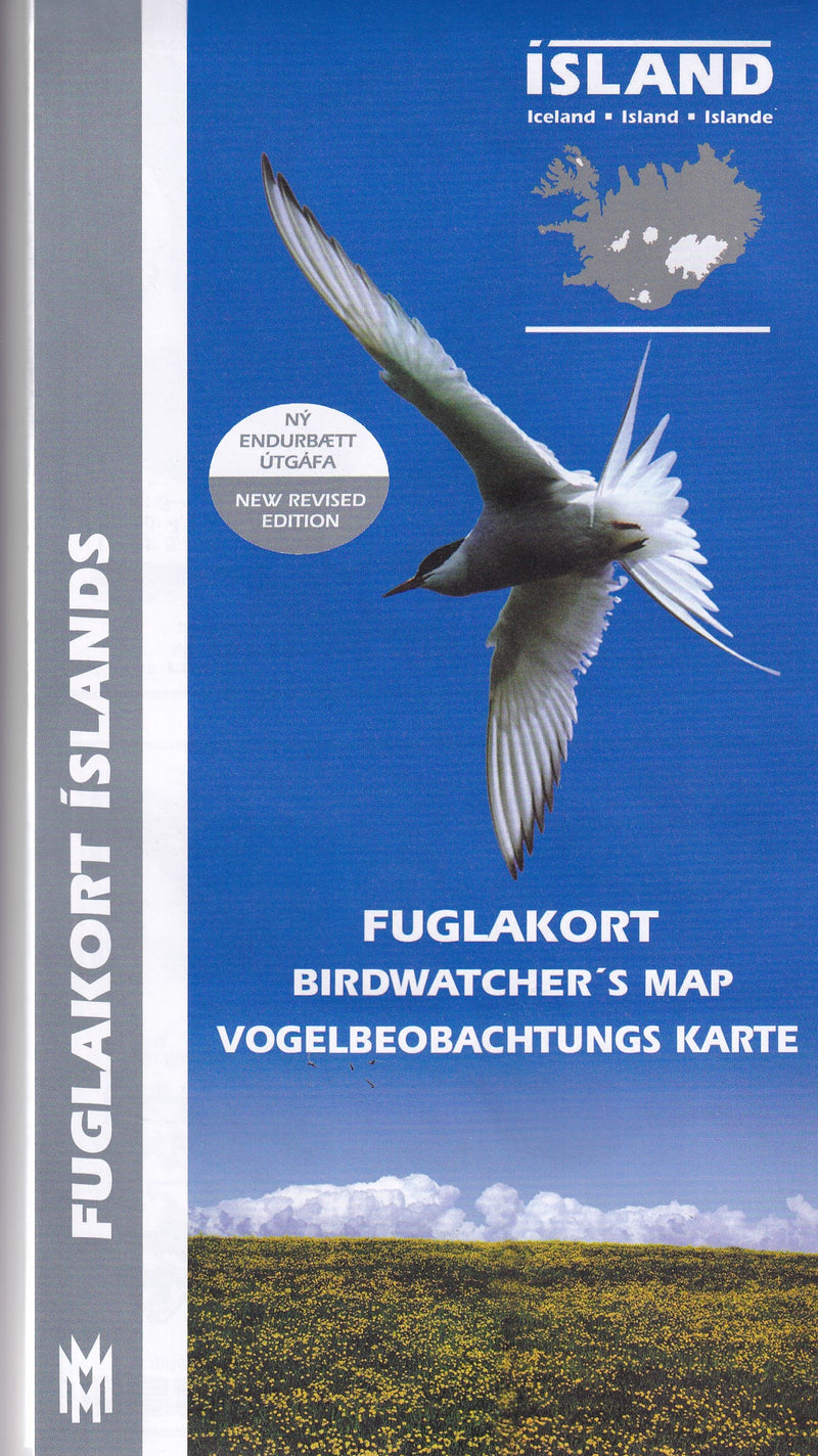 Birdwatchers' Map of Iceland - 9789979330424 - front cover