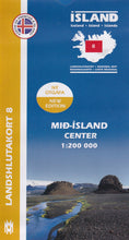 Central Iceland Map 1: 200 000: Regional map 8 - 9789979333838 - front cover