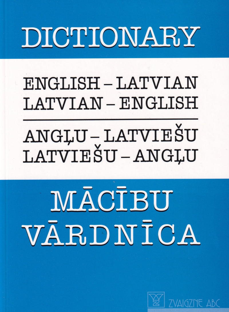 English-Latvian & Latvian-English Dictionary - 9789984179629 - front cover