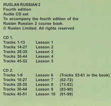 Ruslan Russian 2:  2 audio CDs only - 9781912397167 - 4th edition - back cover