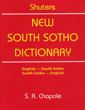 Shuters New South Sotho Dictionary: English-South Sotho & South Sotho-English - 9780796010469 - front cover