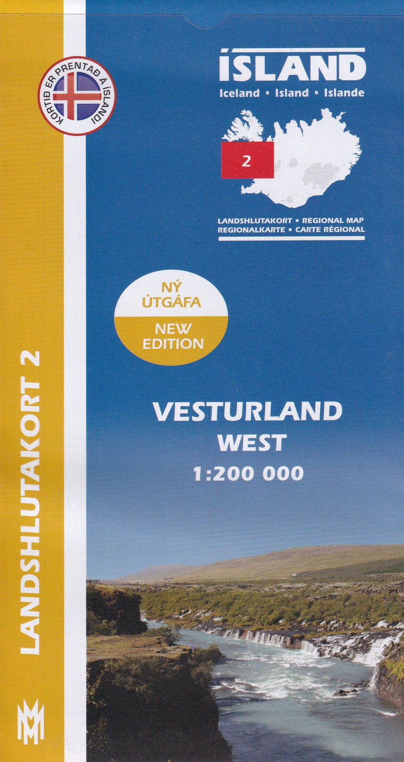 West Iceland Map 1: 200 000: Regional map 2 - Front Cover - 9789979333777