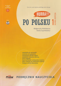Hurra! Po Polsku 1 teacher's handbook - Podrecznik Nauczyciela - Book + DVD Video + Teacher's Zone - 9788360229538 - front cover