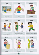English-Spanish- My First Action Words Picture Dictionary - 9789383526994 - sample page 2