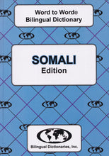 Exam Suitable : English-Somali & Somali-English Word-to-Word Dictionary - 9780933146525 - front cover