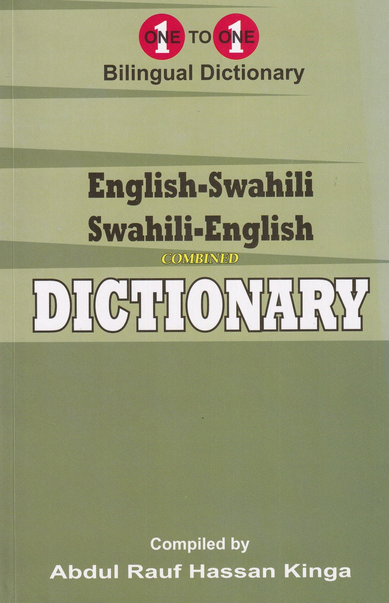 English-Swahili & Swahili-English One-to-One Dictionary (exam-suitable) - 9781912826049 - front cover