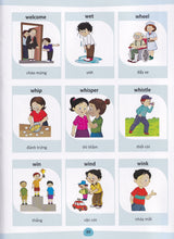 English-Vietnamese - My First Action Words Picture Dictionary - 9789383526840 - sample page 2