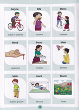 English-Italian - My First Action Words Picture Dictionary - 9789383526888 - sample page 1