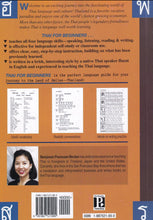 Thai for Beginners - Book - 9781887521000 - back cover