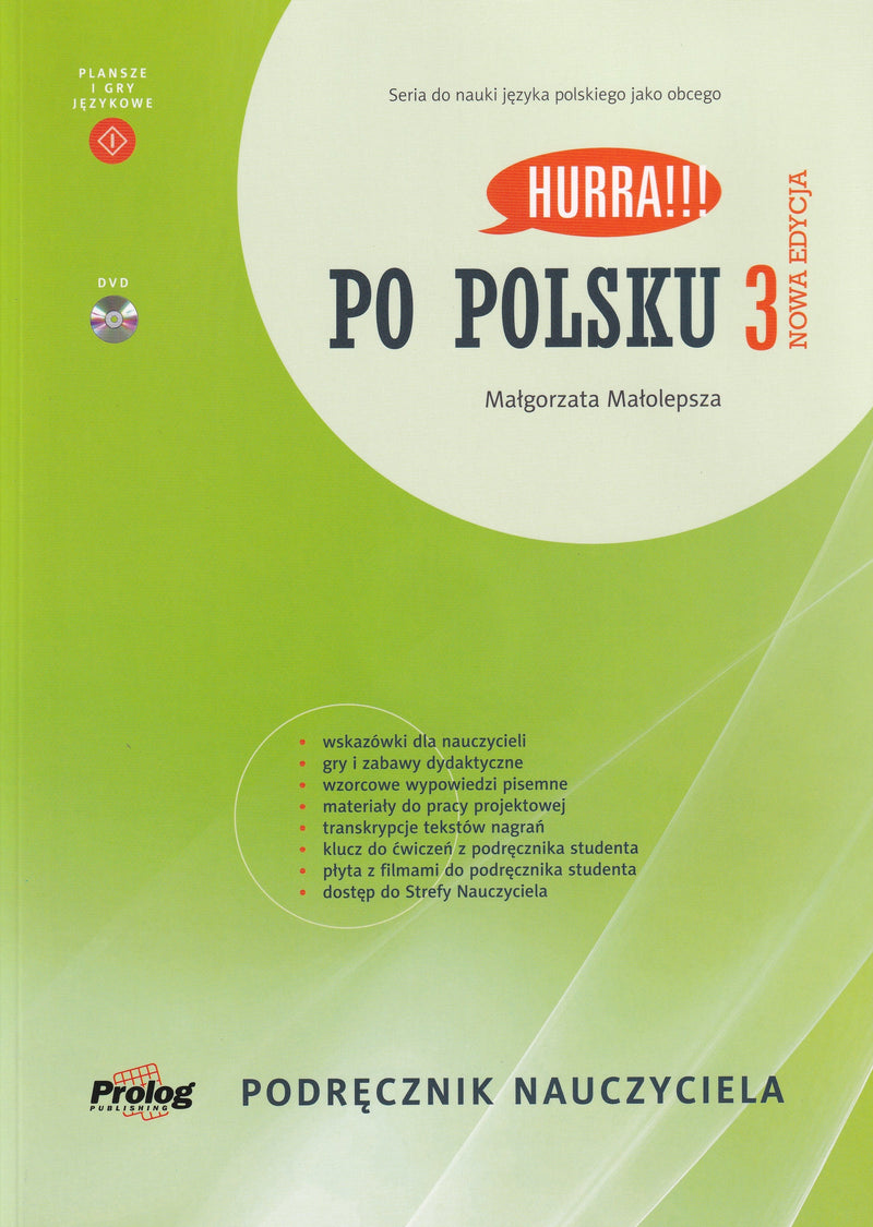 Hurra! Po Polsku 3 teacher's handbook - Podrecznik Nauczyciela - 9788360229590 - front cover