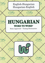 Exam Suitable : English-Hungarian & Hungarian-English Word-to-Word Dictionary - 9780933146679 - front cover
