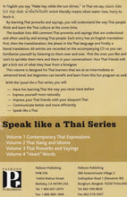 Speak like a Thai 3 Thai Proverbs and Sayings. Pack (booklet + free audio CD) - 9781887521741 - back cover