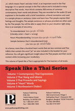 Speak like a Thai 4 Heart Words. Pack (booklet + free audio CD) - 9781887521765 - back cover